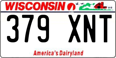 WI license plate 379XNT
