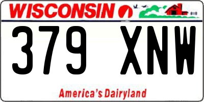 WI license plate 379XNW