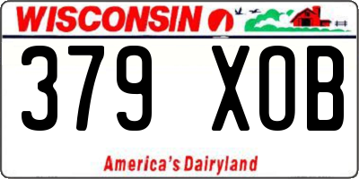 WI license plate 379XOB