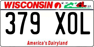 WI license plate 379XOL