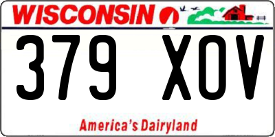 WI license plate 379XOV