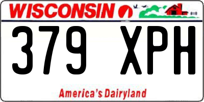 WI license plate 379XPH