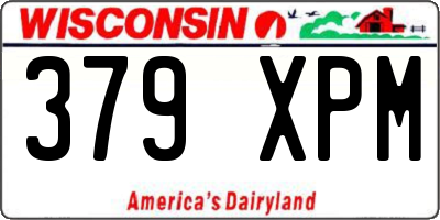 WI license plate 379XPM