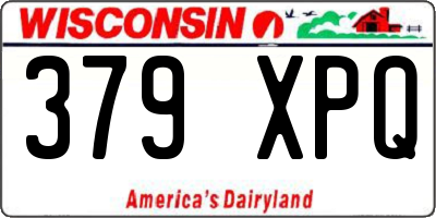 WI license plate 379XPQ