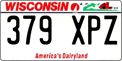 WI license plate 379XPZ