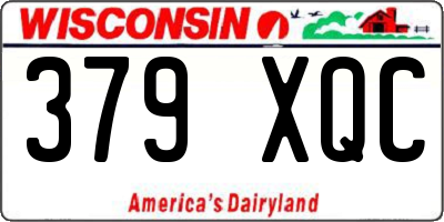WI license plate 379XQC
