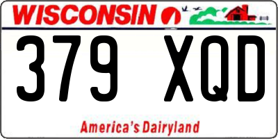WI license plate 379XQD