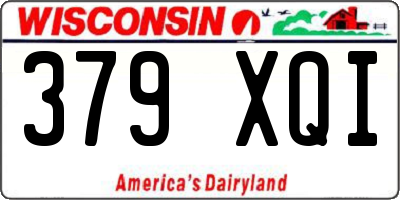 WI license plate 379XQI