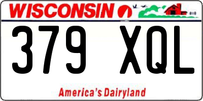 WI license plate 379XQL