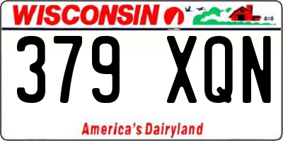 WI license plate 379XQN