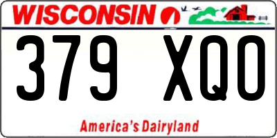 WI license plate 379XQO