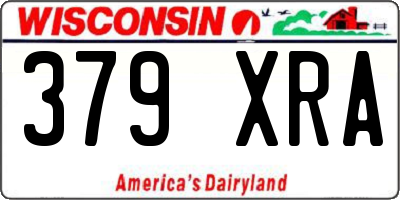 WI license plate 379XRA