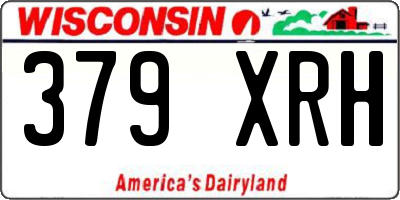 WI license plate 379XRH