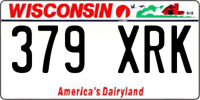 WI license plate 379XRK