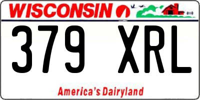 WI license plate 379XRL