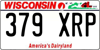 WI license plate 379XRP