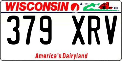 WI license plate 379XRV