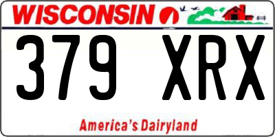 WI license plate 379XRX