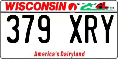 WI license plate 379XRY