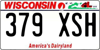 WI license plate 379XSH