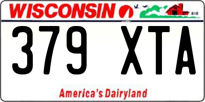 WI license plate 379XTA