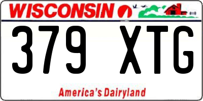 WI license plate 379XTG