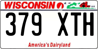 WI license plate 379XTH