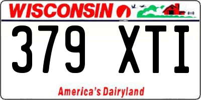 WI license plate 379XTI