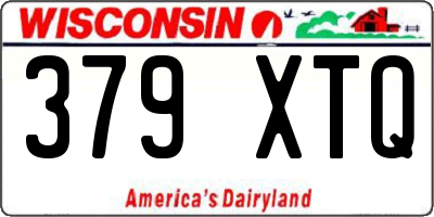 WI license plate 379XTQ