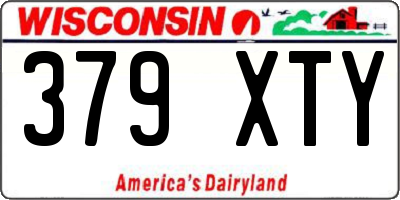 WI license plate 379XTY