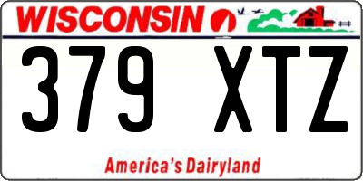 WI license plate 379XTZ
