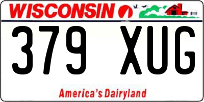 WI license plate 379XUG