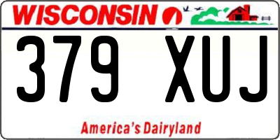 WI license plate 379XUJ