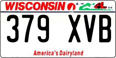 WI license plate 379XVB