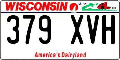 WI license plate 379XVH