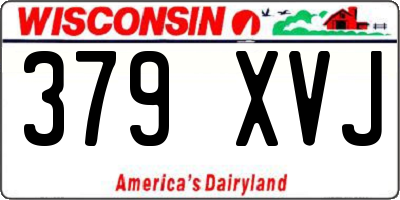 WI license plate 379XVJ