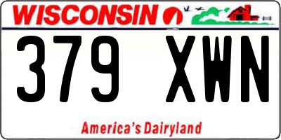 WI license plate 379XWN