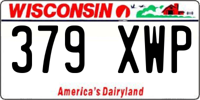 WI license plate 379XWP