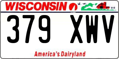 WI license plate 379XWV