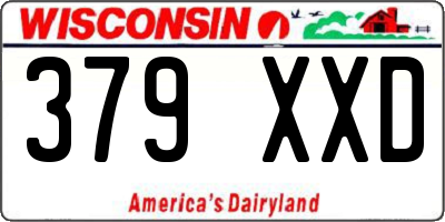WI license plate 379XXD