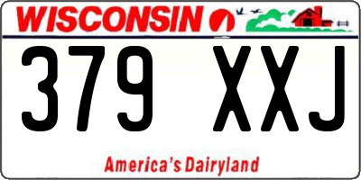 WI license plate 379XXJ
