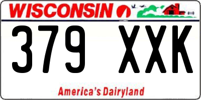 WI license plate 379XXK