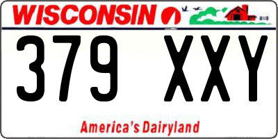 WI license plate 379XXY