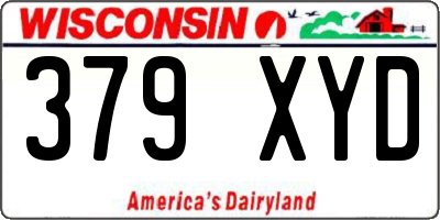 WI license plate 379XYD