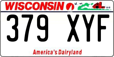 WI license plate 379XYF