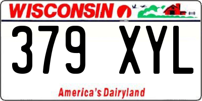 WI license plate 379XYL