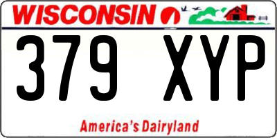 WI license plate 379XYP