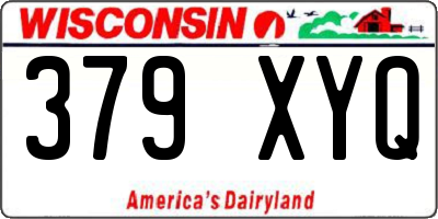 WI license plate 379XYQ