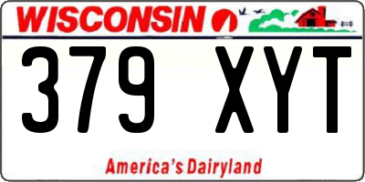 WI license plate 379XYT