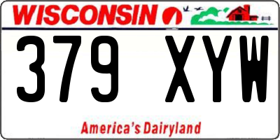 WI license plate 379XYW
